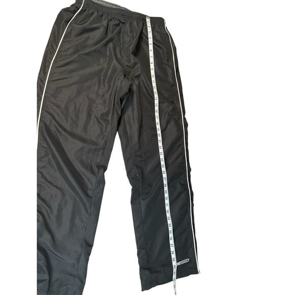Vintage Reebok Windbreaker Sweat Suit Size Large 90's Black and Gray Polyester - Picture 15 of 15